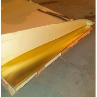 Лист латунный ДПРХМ 10x800x2000 мм Л63 ГОСТ 931-90