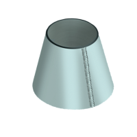 Обечайка оцинкованная коническая 3000x2120x20 мм 20К ГОСТ 14249-89