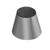 Обечайка стальная коническая 3000x2120x20 мм 20К ГОСТ 14249-89