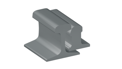 рельсы Р50 стальные рамные с остряком 4 м Э76 купить в Ростове-на-Дону