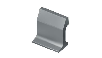 рельсы РК50 стальные контррельсовые 1,5 м Э76Т купить в Ростове-на-Дону