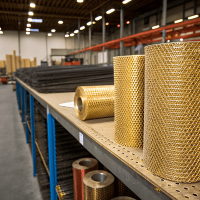 Сетка латунная 0,2x0,2x0,03 мм Л63 ГОСТ 6613-86