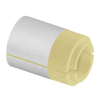 Скорлупа ППУ фольгированная 114x30 мм для труб ГОСТ 30732-2020