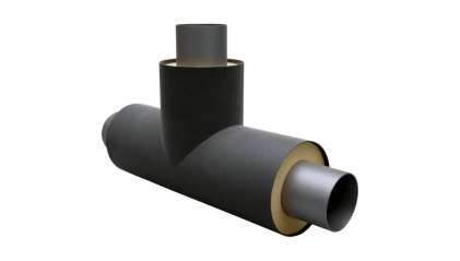 тройник в ППУ-ПЭ изоляции 45х3-38х3 мм купить в Ростове-на-Дону