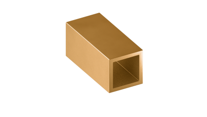 трубу латунную профильную квадратную ДКВНТ 10x10x5 мм ЛС59-1 купить в Ростове-на-Дону