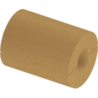 Цилиндр теплоизоляционный базальтовый вырезной без покрытия 1020x30x1200 мм Г1 Ц 100 ГОСТ 23208-2022