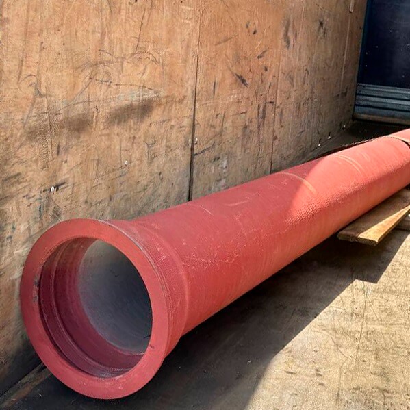 Труба чугунная ВЧШГ RJ 400 мм напорная раструбная с ЦПП ВЧ50 ГОСТ ISO 2531-2012 фото