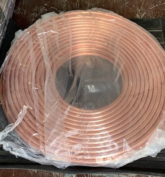 Трубка медная капиллярная ДКРНМ 2x0,5 мм А М3 ГОСТ 2624-2016 фото